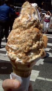 Big Gay Ice Cream Truck: Vanilla Cones drizzled with dulce de leche and coated with Vanilla Wafers